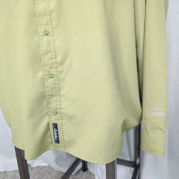 Cabelas Button Down Shirt X Large Green XPG Outdoor Insect Defense - Picture 3 of 9